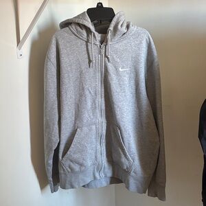 Nike Men's Zip-Up Gray Sweater